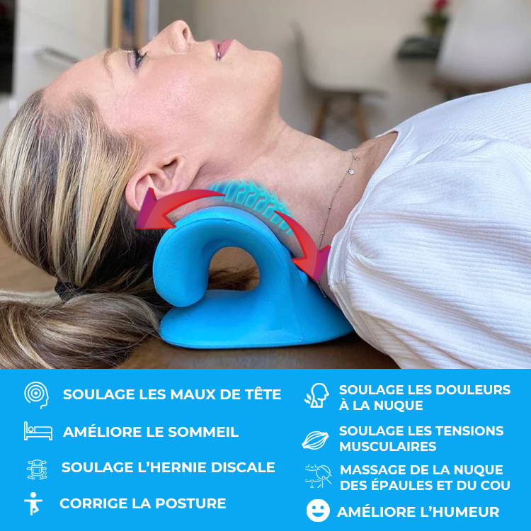 Oreiller de traction cervicale Neck Confort™ - Anti-douleur cervicale